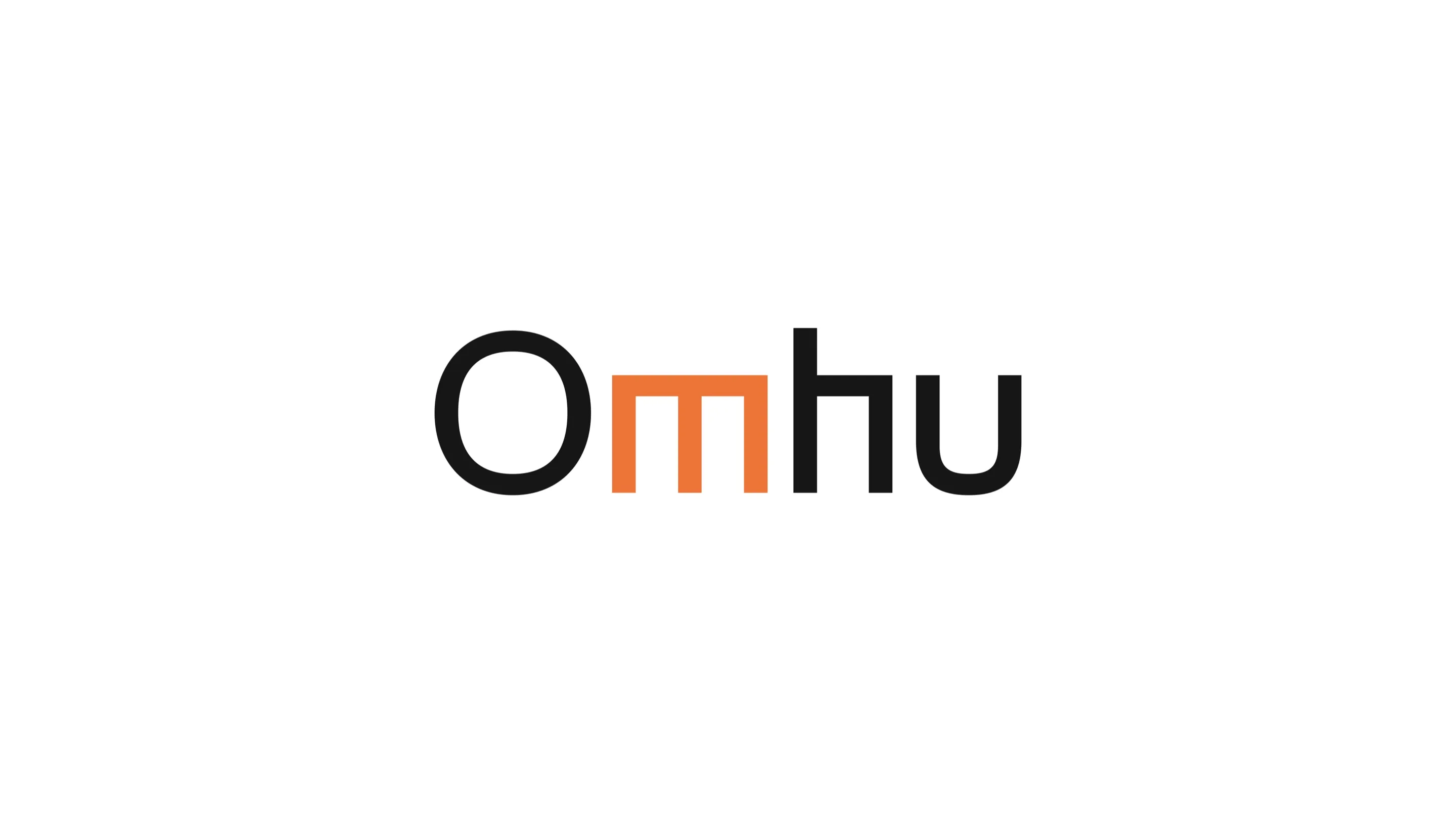 The Omhu logo on white